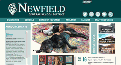 Desktop Screenshot of newfieldschools.org