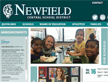 Tablet Screenshot of newfieldschools.org